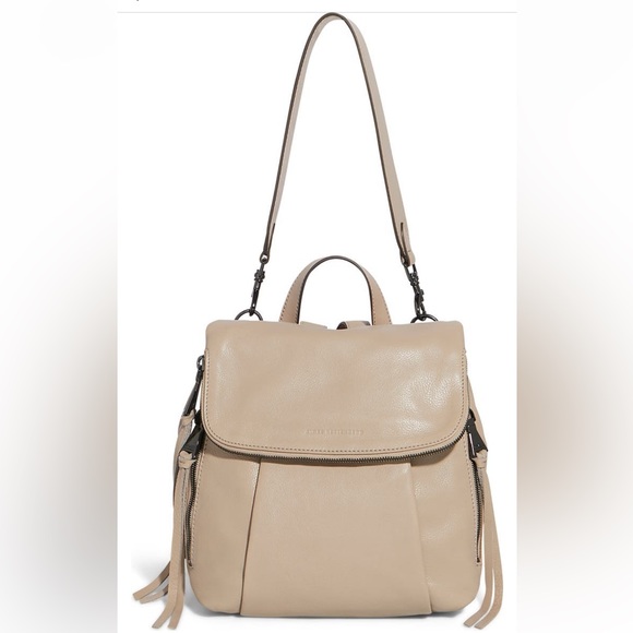 Aimee Kestenberg TAUPE pleated convertible backpack - Picture 8 of 10